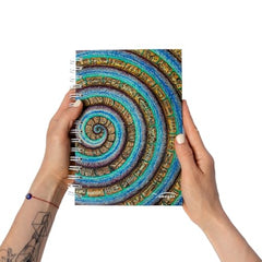 Venegas Paquete Mediano Libreta de Espiral + Lanyard - Cuaderno de Notas 100 Hojas, Diseño Artístico + Correa de Cuello y Muñeca, Ideal para Oficina, Escuela, Regalos, Diario, Journal