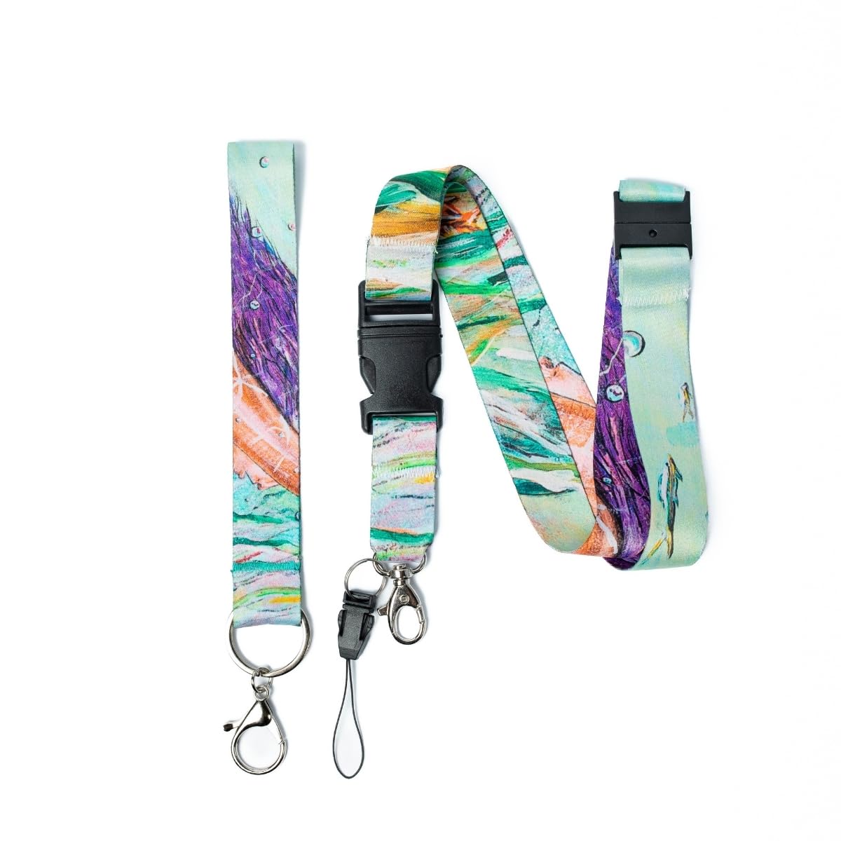 Venegas Lanyard, Correa para Cuello - 2 Piezas de Colección, Correa de Muñeca y Llaves con Cierre Metálico, Ideal para Insignia de identificación, Llavero y Tarjetas - Unisex - Venegas Arte