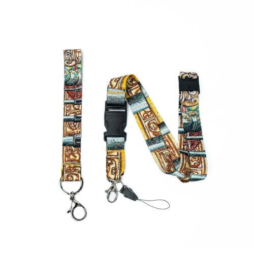 Venegas Lanyard y Correa de Muñeca de Colección - Set 2 Piezas, Correa para Cuello, Llaves y Accesorios con Cierre Metálico, Insignia de Identificación, | Cordón para Hombres y Mujeres - Venegas Arte