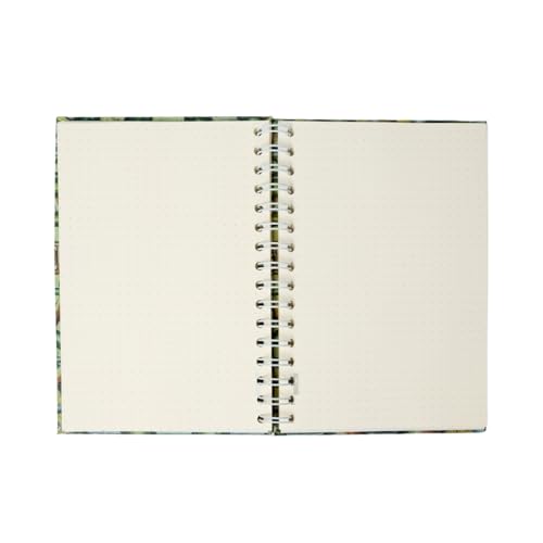 Venegas Libreta de Espiral - Cuaderno de Notas, Pasta Dura, 100 Hojas de Puntos, Diseño Artístico, Tamaño 14.5 x 21.5 cm, Diario de Gratitud, Agenda Personal, Oficina, Escuela, Bonitos Regalos - Venegas Arte