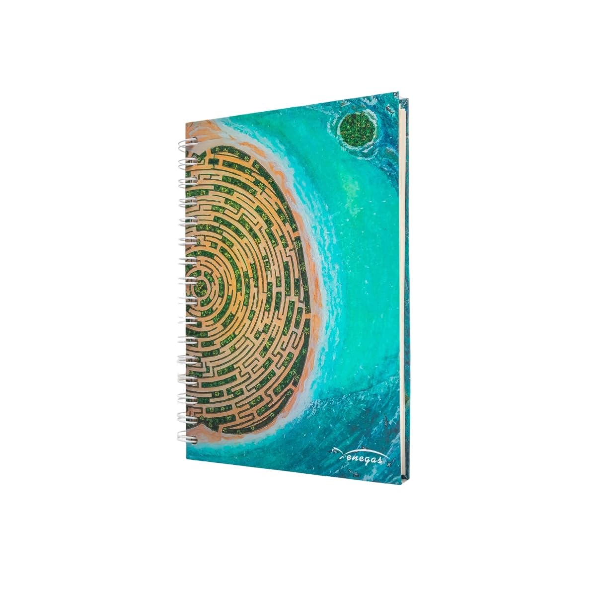 Venegas Libreta de Espiral - Cuaderno de Notas, Pasta Dura, 100 Hojas de Puntos, Diseño Artístico, Tamaño 14.5 x 21.5 cm, Diario de Gratitud, Agenda Personal, Oficina, Escuela, Bonitos Regalos - Venegas Arte