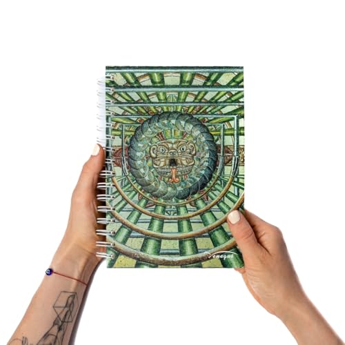 Venegas Libreta de Espiral - Cuaderno de Notas, Pasta Dura, 100 Hojas de Puntos, Diseño Artístico, Tamaño 14.5 x 21.5 cm, Diario de Gratitud, Agenda Personal, Oficina, Escuela, Bonitos Regalos - Venegas Arte