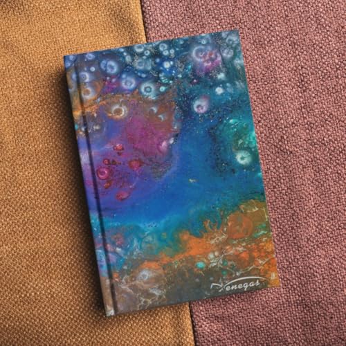 Venegas Libreta de Pasta Dura - Cuaderno Clásico de Notas, 80 Hojas de Puntos, Diseño Artístico, Tamaño 13 x 21cm, Diario de Gratitud, Agenda Personal, Oficina, Escuela, Journal Notebook - Venegas Arte