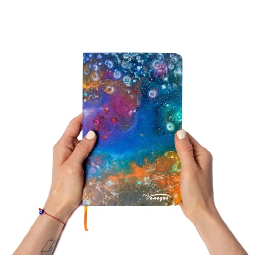 Venegas Libreta de Pasta Dura - Cuaderno Clásico de Notas, 80 Hojas de Puntos, Diseño Artístico, Tamaño 13 x 21cm, Diario de Gratitud, Agenda Personal, Oficina, Escuela, Journal Notebook - Venegas Arte