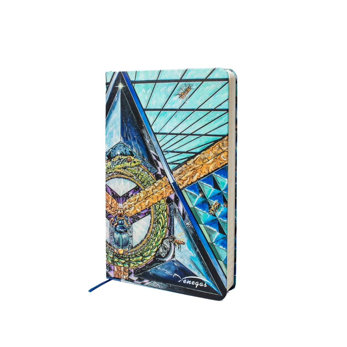 Venegas Libreta de Pasta Dura - Cuaderno Clásico de Notas, 80 Hojas Punteadas, Diseño Artístico, Tamaño 13 x 21cm, Diario de Gratitud, Agenda Personal, Oficina, Escuela, Bonitos Regalos - Venegas Arte
