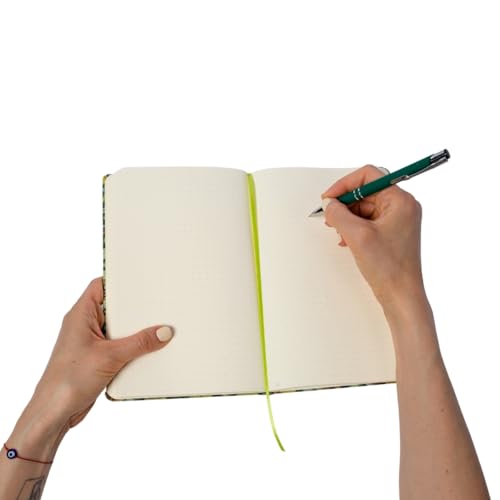 Venegas Libreta de Pasta Dura - Cuaderno Clásico de Notas, 80 Hojas Punteadas, Diseño Artístico, Tamaño 13 x 21cm, Diario de Gratitud, Agenda Personal, Oficina, Escuela, Bonitos Regalos - Venegas Arte