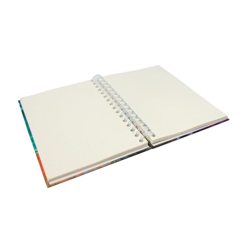 Venegas Libreta en Espiral - Cuaderno de Notas, Tapa Dura, 100 Hojas Punteadas, Diseño Artístico, Tamaño 14.5 x 21.5 cm, Diario de Gratitud, Agenda Personal, Oficina, Escuela, Journal Notebook - Venegas Arte