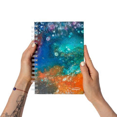 Venegas Libreta en Espiral - Cuaderno de Notas, Tapa Dura, 100 Hojas Punteadas, Diseño Artístico, Tamaño 14.5 x 21.5 cm, Diario de Gratitud, Agenda Personal, Oficina, Escuela, Journal Notebook - Venegas Arte