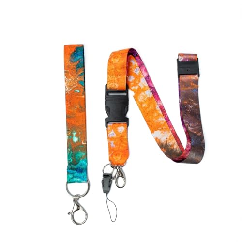 Venegas Paquete Mediano Libreta de Espiral + Lanyard - Cuaderno de Notas 100 Hojas, Diseño Artístico + Correa de Cuello y Muñeca, Ideal para Oficina, Escuela, Regalos, Diario, Journal - Venegas Arte