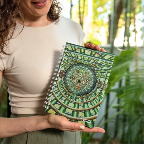 Venegas Paquete Mediano Libreta de Espiral y Lanyard - Cuaderno de Notas 100 Hojas, Diseño Artístico + Correa de Cuello y Muñeca, Ideal para Oficina, Escuela, Regalos, Diario y Llaves - Venegas Arte